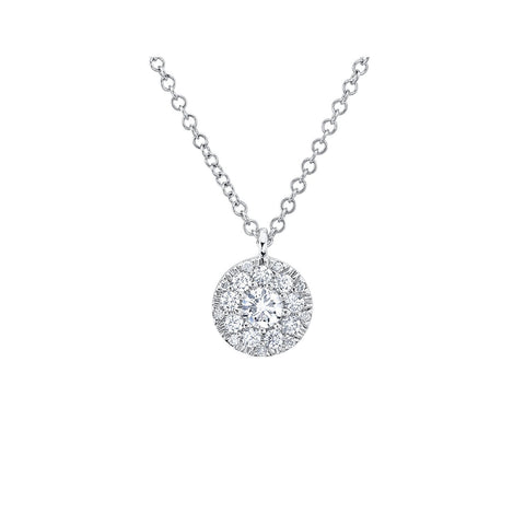 Shy Creation Diamond Cluster Necklace 0.23 CT-Shy Creation Diamond Cluster Necklace - SC22008078