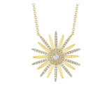 Shy Creation Diamond Flower Necklace 0.69 CT-Shy Creation Diamond Flower Necklace - SC55022683