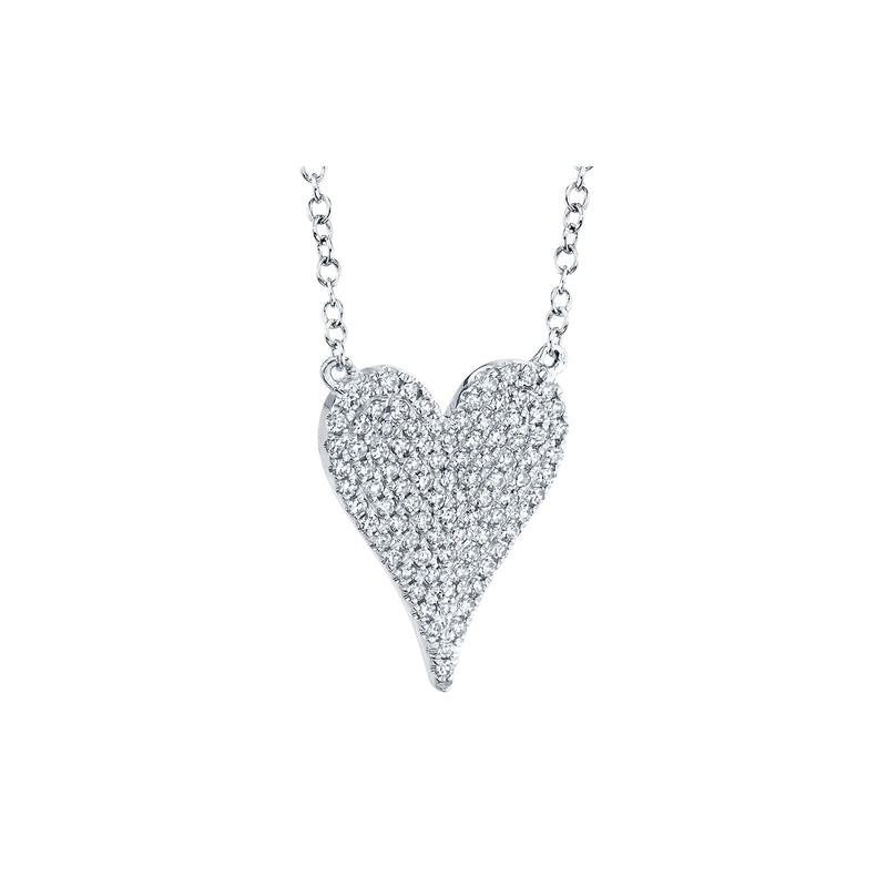 Shy Creation Diamond Heart Necklace 0.21 CT-Shy Creation Diamond Heart Necklace - SC55002004