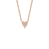 Shy Creation Diamond Heart Necklace 0.05 CT-Shy Creation Diamond Heart Necklace - SC55006734