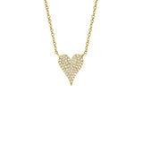 Shy Creation Diamond Heart Necklace 0.11 CT-Shy Creation Diamond Heart Necklace - SC55006926