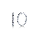 Shy Creation Diamond Hoop Earrings-Shy Creation Diamond Hoop Earrings - SC55006309