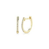 Shy Creation Diamond Huggie Earrings 0.08 CT-Shy Creation Diamond Huggie Earrings - SC55001598