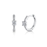 Shy Creation Diamond Huggie Earrings-Shy Creation Diamond Huggie Earrings - SC55020171