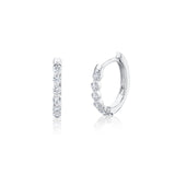 Shy Creation Diamond Huggie Earrings-Shy Creation Diamond Huggie Earrings - SC55021641