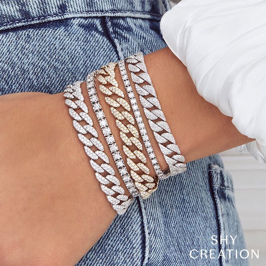 Shy Creation Diamond Link Bracelet - SC55010095