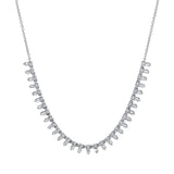 Shy Creation Diamond Baguette Necklace 1.25 CT-Shy Creation Diamond Necklace - SC55019145