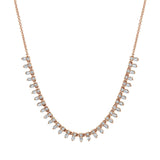 Shy Creation Diamond Baguette Necklace 1.25 CT-Shy Creation Diamond Necklace - SC55019147