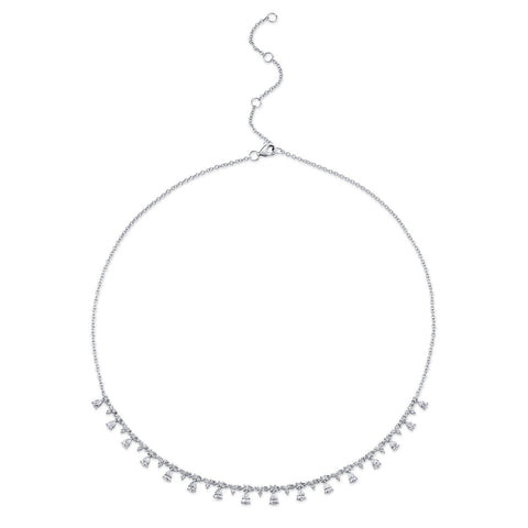 Shy Creation Diamond Necklace 2.12 CT-Shy Creation Diamond Necklace in 14 karat white gold with diamonds totaling 2.12 carats.