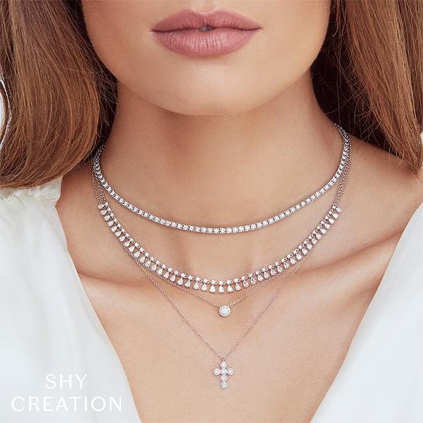 Shy Creation Diamond Necklace - SC55019854