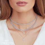 Shy Creation Diamond Necklace 4.09 CT-Shy Creation Diamond Necklace - SC55019854
