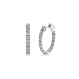 Shy Creation Diamond Oval Hoop Earrings-Shy Creation Diamond Oval Hoop Earrings - SC55009478