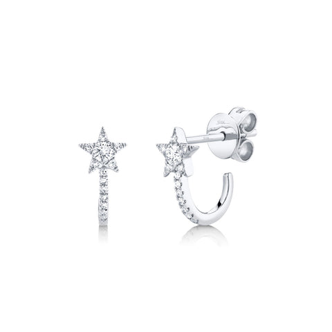 Shy Creation Diamond Star Earrings-Shy Creation Diamond Star Earrings - SC55004608