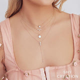 Shy Creation Diamond Starburst Necklace 0.15 CT-Shy Creation Diamond Starburst Necklace - SC55004912