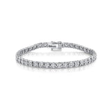 Shy Creation Diamond Tennis Bracelet 3.00 CT-Shy Creation Diamond Tennis Bracelet in 14 karat white gold.