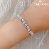 Shy Creation Diamond Tennis Bracelet 4.50 CT-Shy Creation Diamond Tennis Bracelet - SC55002952V3