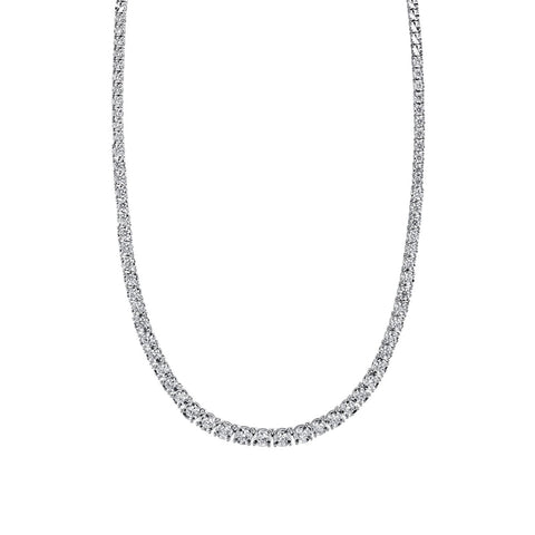 Shy Creation Diamond Tennis Necklace 4.39 CT-Shy Creation Diamond Tennis Necklace - SC55005140