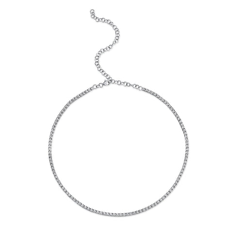 Shy Creation Diamond Tennis Necklace 0.95 CT-Shy Creation Diamond Tennis Necklace - SC55009469
