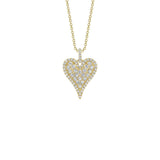 Shy Creation Diamond Heart Necklace 1.31 CT-Shy Creation Glittara Diamond Heart Necklace - SC55023663