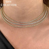 Shy Creation Diamond Tennis Necklace 1.93 CT-Shy Creation Stella Diamond Tennis Necklace - SC55024327V2