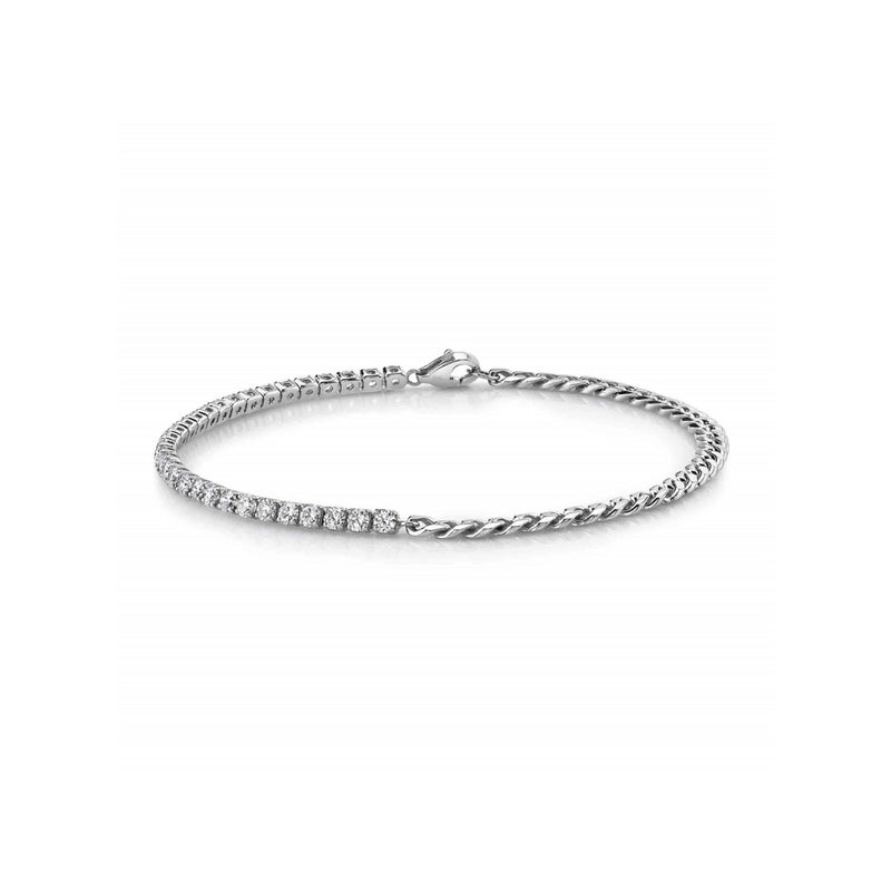 Shy Creations Diamond Bracelet 1.49 CT-Shy Creations Diamond Bracelet in 14 karat white gold with diamonds totaling 1.49 carats.
