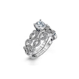 Simon G Diamond Engagement Ring Mounting and Wedding Band Set-Simon G Diamond Engagement Ring Mounting and Wedding Band Set -