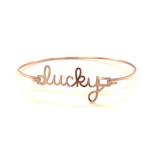 Sydney Evan 14K Rose Gold Lucky Bracelet-Sydney Evan 14K Rose Gold Lucky Bracelet -