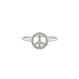 Sydney Evan Diamond Peace Ring-Sydney Evan Diamond Peace Ring in 14 karat white gold.