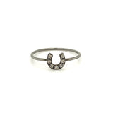Sydney Evan 14K White Gold Midi Horse Shoe Ring-Sydney Evan 14K White Gold Midi Horse Shoe Ring -