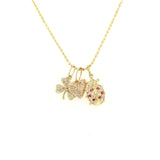 Sydney Evan 14K Yellow Gold Diamond Pendants and Chain-Sydney Evan 14K Yellow Gold Diamond Pendants and Chain -