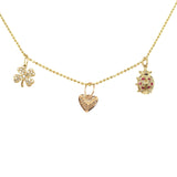 Sydney Evan 14K Yellow Gold Diamond Pendants and Chain-Sydney Evan 14K Yellow Gold Diamond Pendants and Chain -