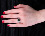 Tsavorite Diamond Ring-Tsavorite Diamond Ring -