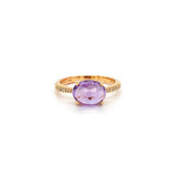 UGO Cala 18K Rose Gold Diamond Amethyst Ring-UGO Cala 18K Rose Gold Diamond Amethyst Ring - CA901AMR