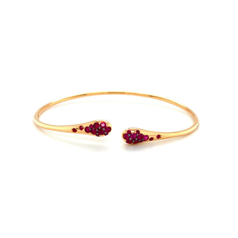 UGO Cala 18K Rose Gold Ruby Bangle-UGO Cala 18K Rose Gold Ruby Bangle -