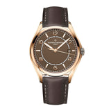 Vacheron Constantin Fiftysix Self-Winding-Vacheron Constantin Fiftysix Self-Winding in a 40mm rose gold case with brown dial on leather strap, featuring a date display and automatic movement.