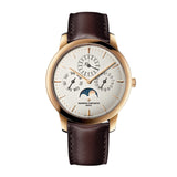 Vacheron Constantin Patrimony Perpetual Calendar Ultra-Thin-Vacheron Constantin Patrimony Perpetual Calendar Ultra-Thin - 43175/000R-9687 - Vacheron Constantin Patrimony Perpetual Calendar Ultra-Thin in a 41mm rose gold case with beige dial on leather strap, featuring a perpetual calendar complication, moon phase and self-winding movement.
