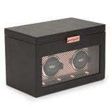Wolf Axis Double Watch Winder with Storage-Wolf Axis Double Watch Winder with Storage -