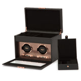 Wolf Axis Double Watch Winder with Storage-Wolf Axis Double Watch Winder with Storage -