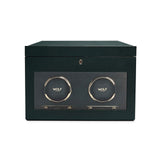 Wolf British Racing Green Double Watch Winder-Wolf British Racing Green Double Watch Winder - 792241