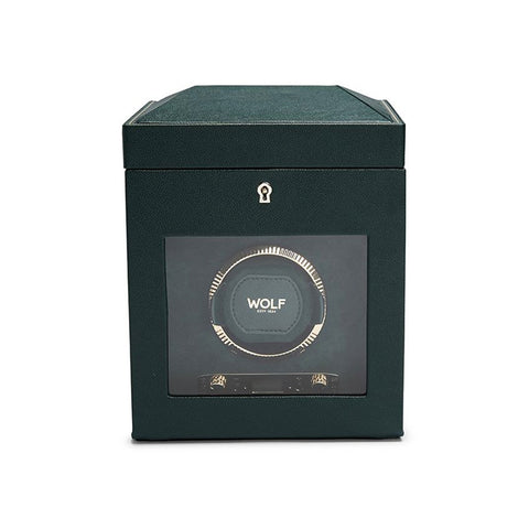 Wolf British Racing Green Single Watch Winder-Wolf British Racing Green Single Watch Winder - 792141