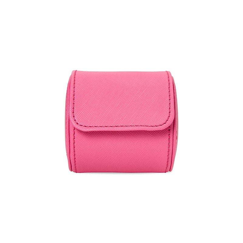 WOLF Tutti Frutti Pink Single Watch Roll-WOLF Tutti Frutti Pink Single Watch Roll - 680199-PINK