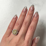 Yellow Diamond Engagement Ring-Yellow Diamond Engagement Ring - DRTIJ02712